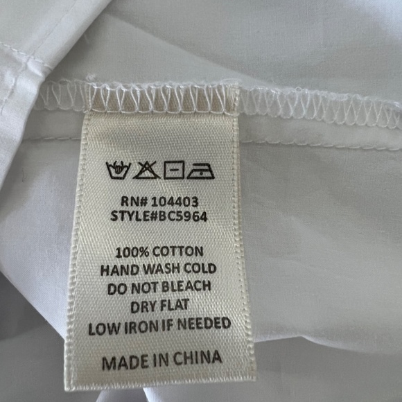 JOA Ruffle cuff Button Down Shirts White size M - Picture 6 of 8